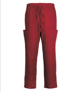 155 GSM Nurse Medical Polyester 65% Cotton 35% Wine Red Pants Anti-bacteria,