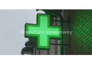Wholesale Single Green P16 LED Pharmacy Cross Display from china suppliers