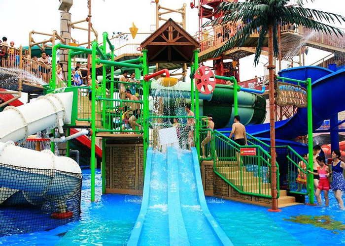 Mix Color Interactive Water Park Playground For Hotel Swimming Pool