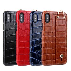 Wholesale Blue Luxury Crocodile Leather Mobile Cover For IPhone XS Handcrafted from china suppliers