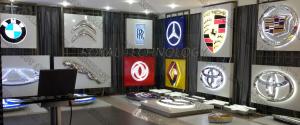 Wholesale Automotive Logo Board Vacuum Metalizing Services , UV Base and Top Coating High Performance from china suppliers