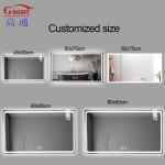 Glass Mirror LED Light Bathroom Mirror for Luxury Salon Bedroom Living Room Home