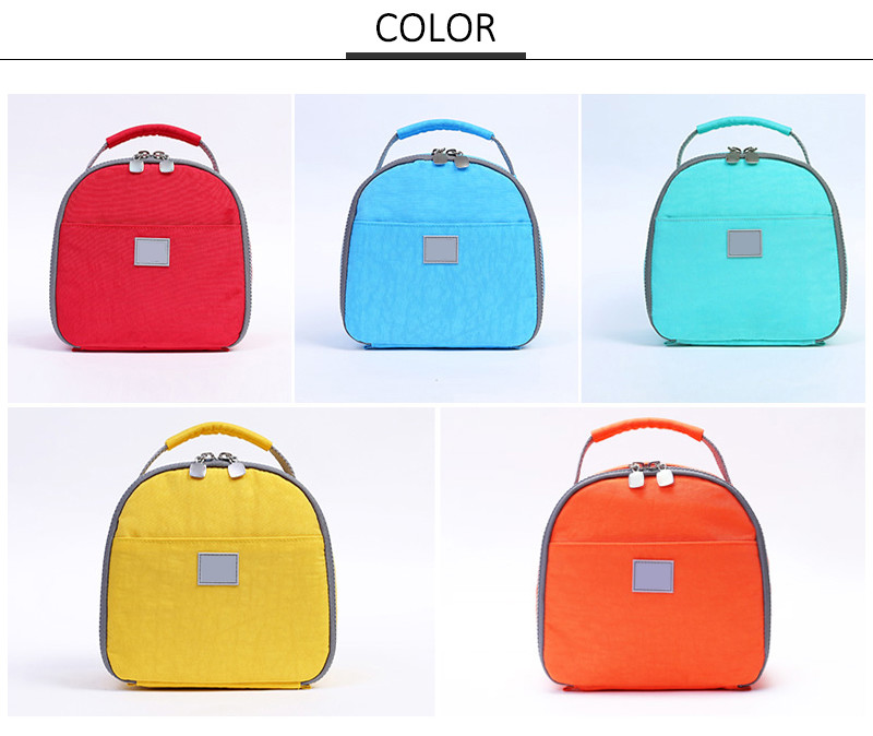 Round Shape Freezable Thermal Cooler Lunch Bags For Women