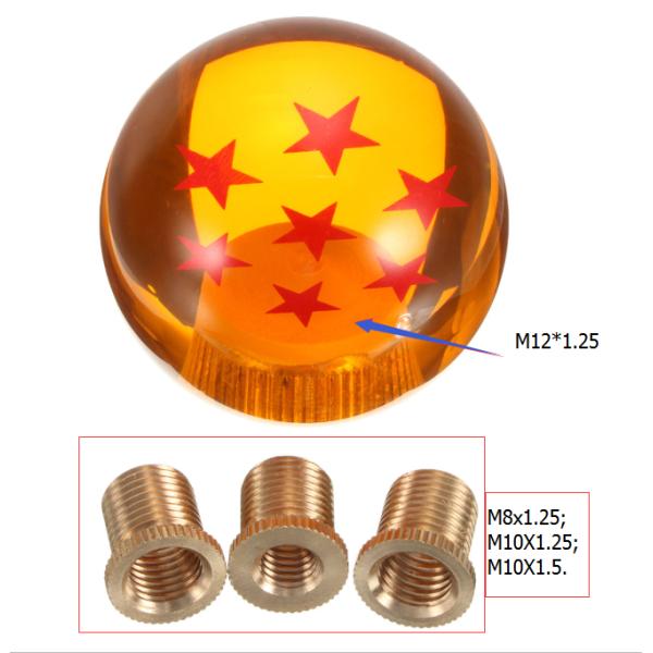 Black Billiard Car Gear Shift Knob 8 Ball Logo Print Acrylic Material