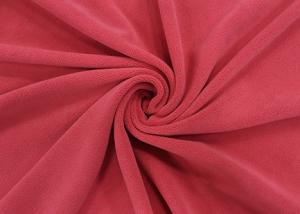 Wholesale 420GSM Micro Velvet Fabric / Toys Anti Pilling Rose Red Velvet Material from china suppliers