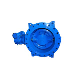 Wholesale EN12266 Ductile Iron Double Eccentric Butterfly Valve DN150 from china suppliers