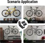 Metal Steel Bracket Bike Wall Mount for Standard Bikes in Indoor or Garage