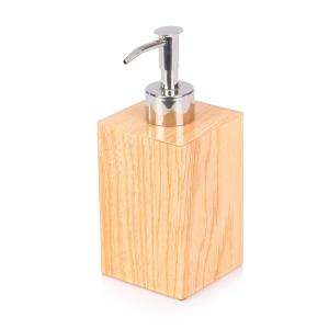 Wholesale Bespoken wooden finished acrylic shampoo bottle for 5-star hotel bathroom from china suppliers