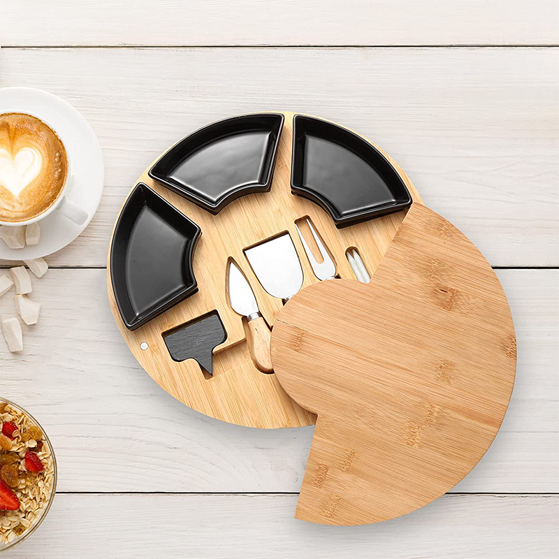OEM Kitchen Cutting Board Bamboo Cheese Serving Tray Acacia Wood