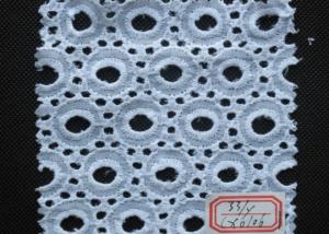 Wholesale Pure White Cotton Eyelet Embroidered Lace Trim For Babies Wear SGS CY-CX0106 from china suppliers
