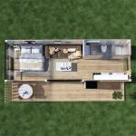 Deluxe Single Room Detachable Small Homes Prefab Office Container House with