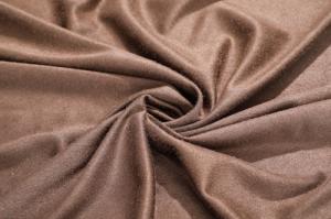 Wholesale Brown 150cm Faux Leather Nubuck Fabric , Solid Microfiber Faux Suede from china suppliers