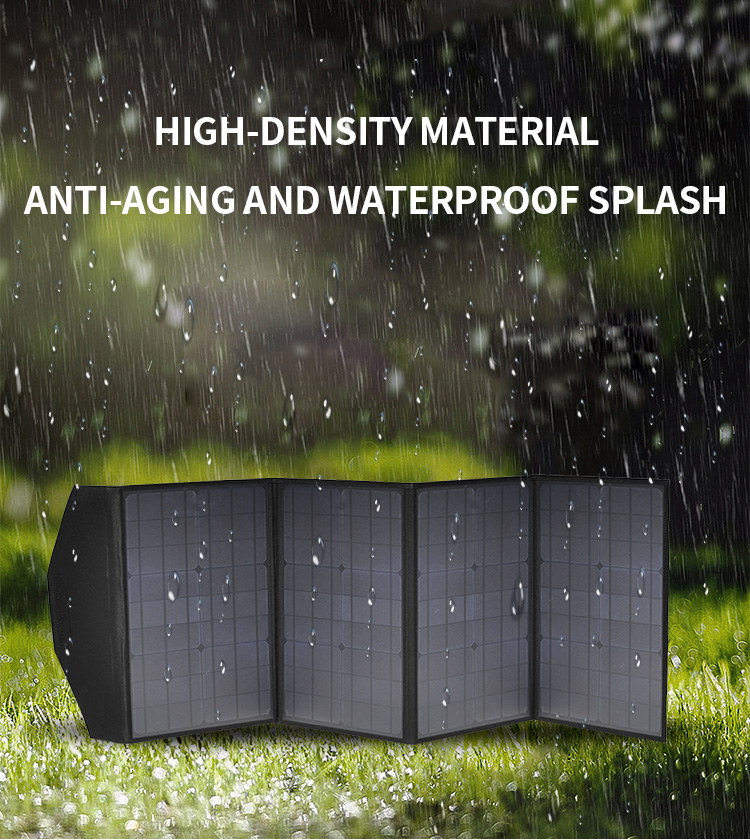 IP65 100W Foldable Solar Panel Energy 1615*340*340 Tiny Charging System