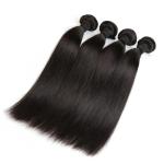 Double Machine Weft Virgin Human Hair Bundles Long Straight Hair Extensions For