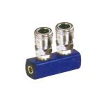 Quick Coupling Pneumatic Tube Fittings Self - Locking Straight Type Metal