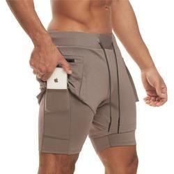 China                  Wholesale 2022 New Running Shorts Men 2 in 1 Double-Deck Quick Dry Sport Shorts Fitness Jogging Workout Shorts              on sale