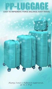 Wholesale Fashion Design PP Luggage Factory Lock Luggage With Wheels 3 Pieces Sets from china suppliers