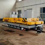 Cable Drum Powered Rail Transfer Trolley 50 Tons Mold Plant Motorized Battery