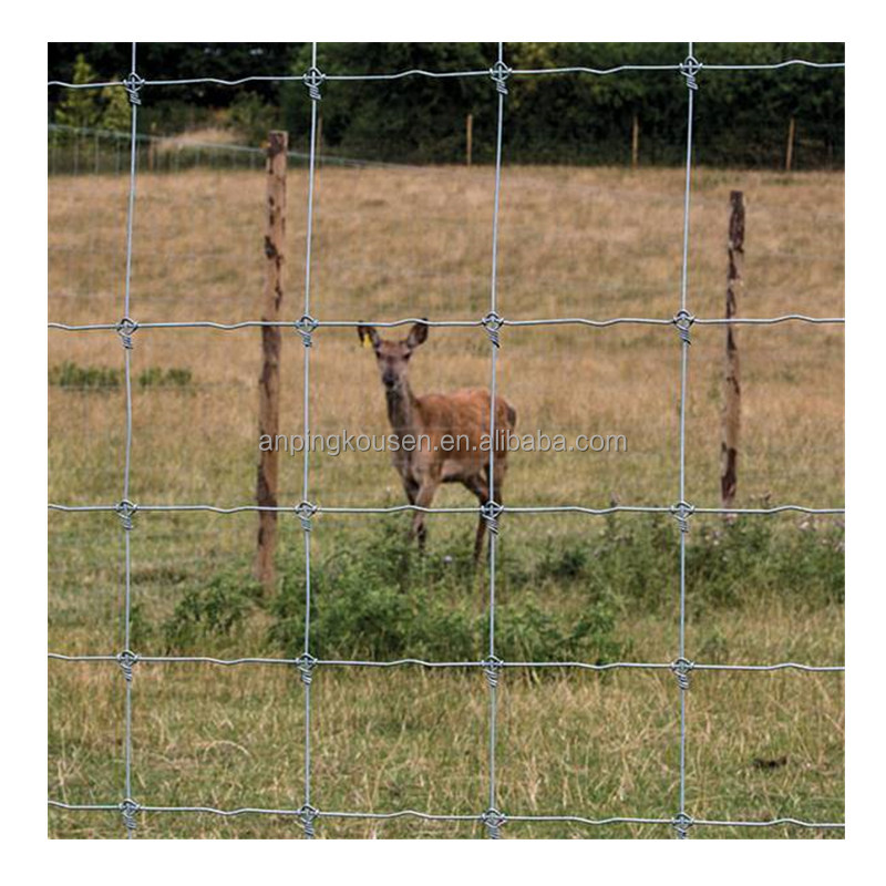 Metal Type Iron Veld Span Fence and Field Fence Wire Hot Dipped Galvanized for Sqaure