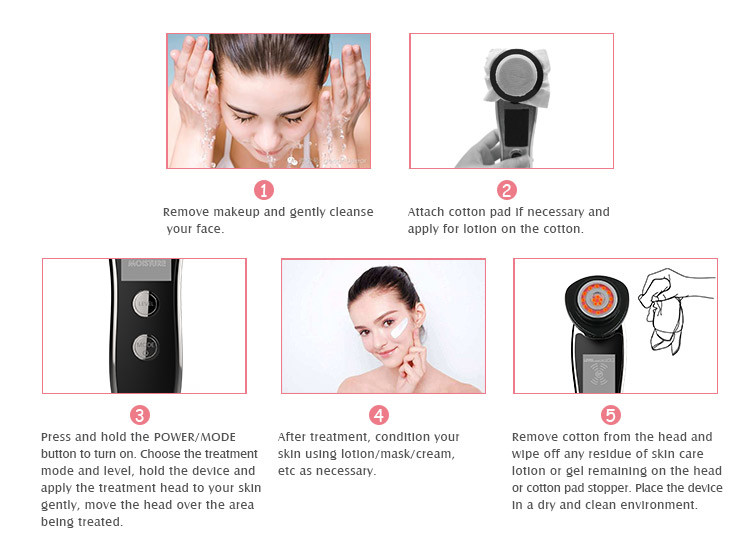 RF EMS Radio Frequency Skin Device Hot Cold Portable Rechargeable