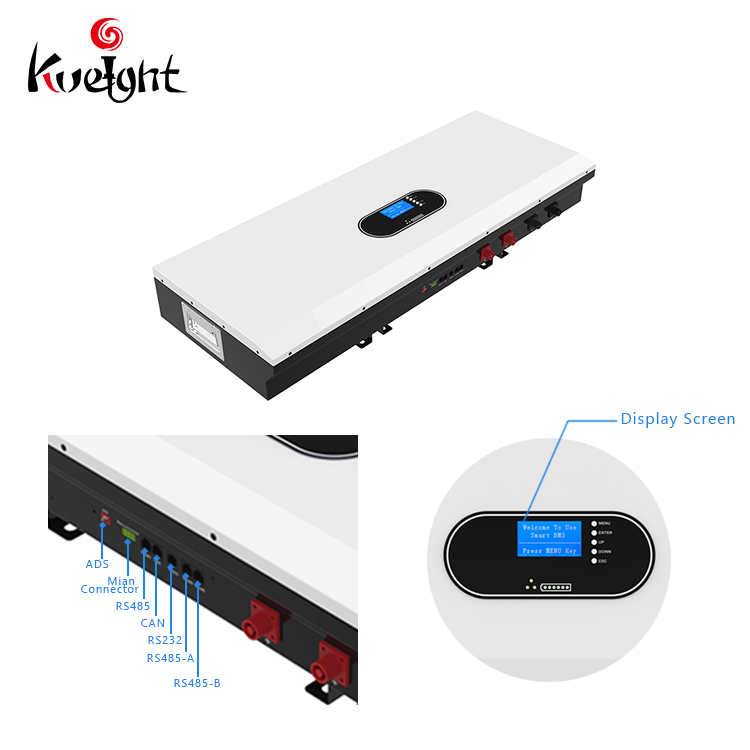 51.2V LiFePO4 Lithium Power Wall BMS 135ah 7KWH Solar Battery For House