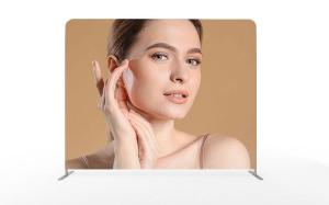 Wholesale L Stand PCG Fabric Trade Show Banner Stand Advertising Pop Up Display Banner Stand from china suppliers