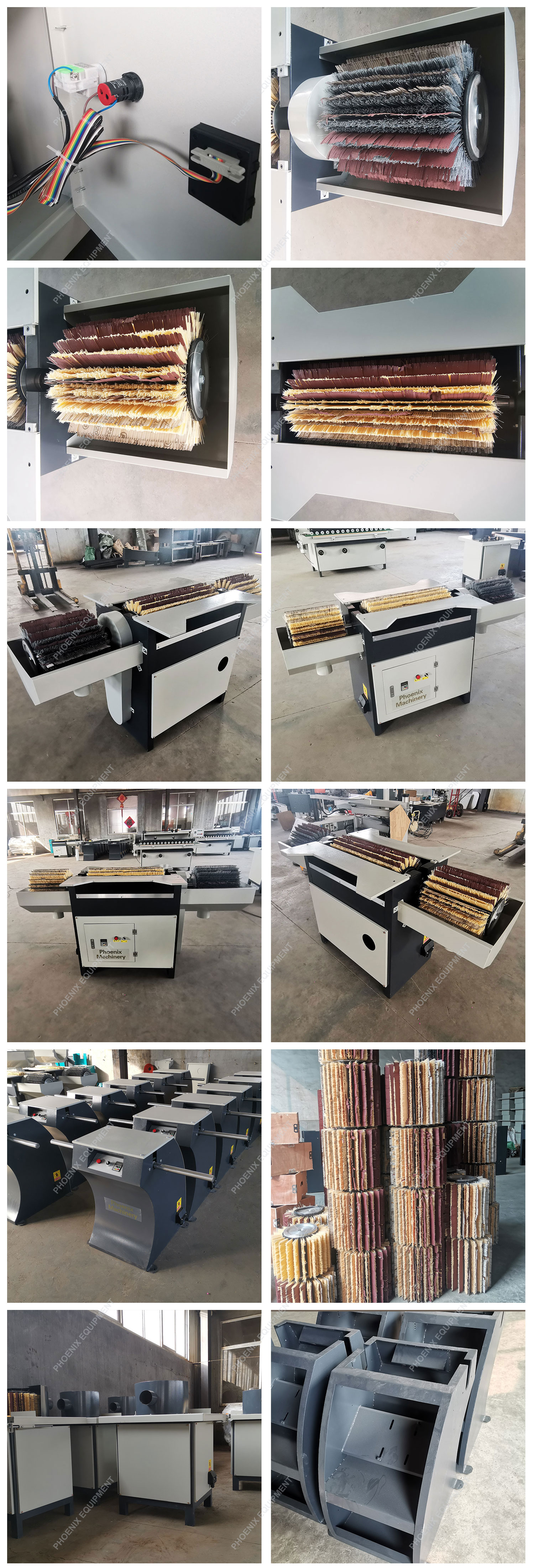 Small Wood Furniture Polishing Machine PM120A with 300mm Polishing Roller Diameter