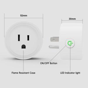 Wholesale School House Alexa Google Wifi Smart Plug 220v 300g White OEM from china suppliers