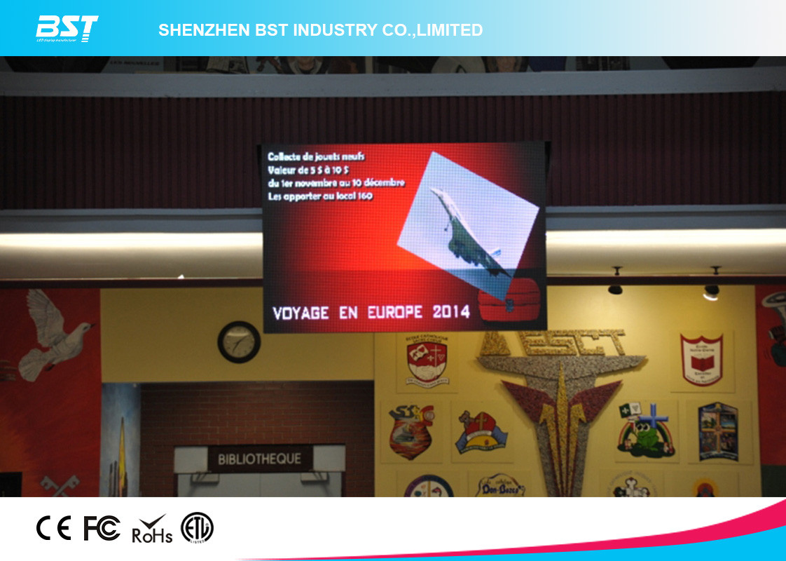 High Resolution Indoor Full color SMD Led Screen Pixel Pitch 5mm With 1/16 Scan Module
