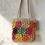 Summer Vacation Chic Hollow Carved Raffia Straw Beach Tote Bag for Women All