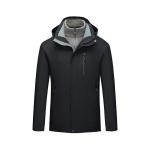 polyester Men'S Casual Hooded Jacket Windproof Thermal Army Clothing with Zipper