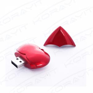 Wholesale Red Heart Shape Plastic USB Flash Drive, Valentine