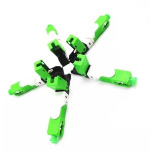 China Green ESC250d Single Mode SC Connector 3x2mm Fiber Optic Fast Connector on sale