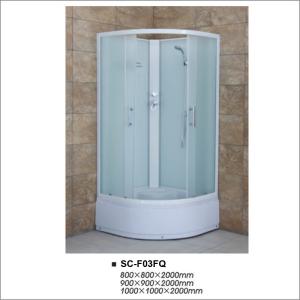 Wholesale High Tray Bathroom Shower Enclosures , Quadrant Shower Room with Fabric Glass from china suppliers