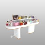 Makeup Display Stand Platinum Wood Promotion Cabinet for Cosmetic Retail Shop