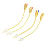 Male Urethral Balloon Medical Foley Catheter 12fr 14fr With Water Pouch