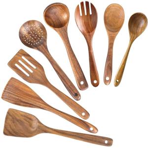 Wholesale Nonstick Cooking Bamboo Kitchen Utensils Wooden Spoons Set from china suppliers