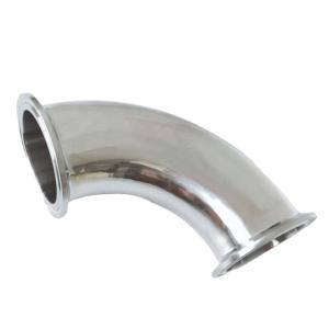 Wholesale RTS Sanitary Elbow Pipe Fitting 90 Deg Elbow Stainless Steel 90 Degree Clamp Connection from china suppliers