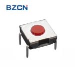 6x6 Mm Waterproof Touch Switch DIP Long Travel Tact Switch With Rubber Button