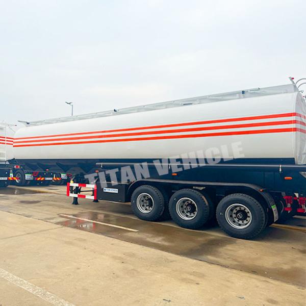 TITAN 3 Axle 45000 Liters Diesel Fuel Trailer Oi Fuel Tanker Trailer for Sale in