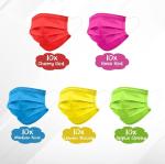 Other Color Red Non-Woven Flat Disposable Kids Children Face Mask 5.7 Inch x 3.7