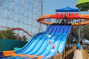 Wholesale Adult Octopus Water Slide Fiberglass Curved Water Slide Customized Color from china suppliers