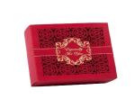 Square Lace Laser Cut Chocolate Paper Box For Wedding Invitation
