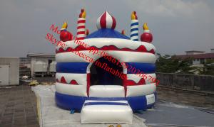 China birthday party cake inflatable bouncer house on sale