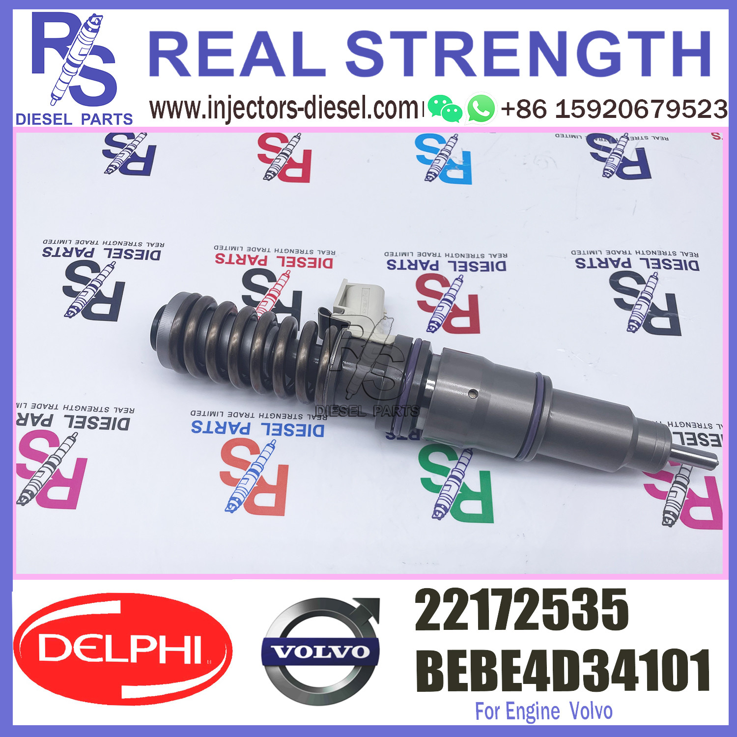Diesel Fuel Injector VOE22172535 22172535 for EC330B EC360B engine BEBE4D34101