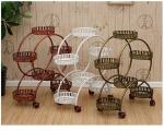 20kg Bearing 50x28x80cm Metal Flower Stand Smooth Finish