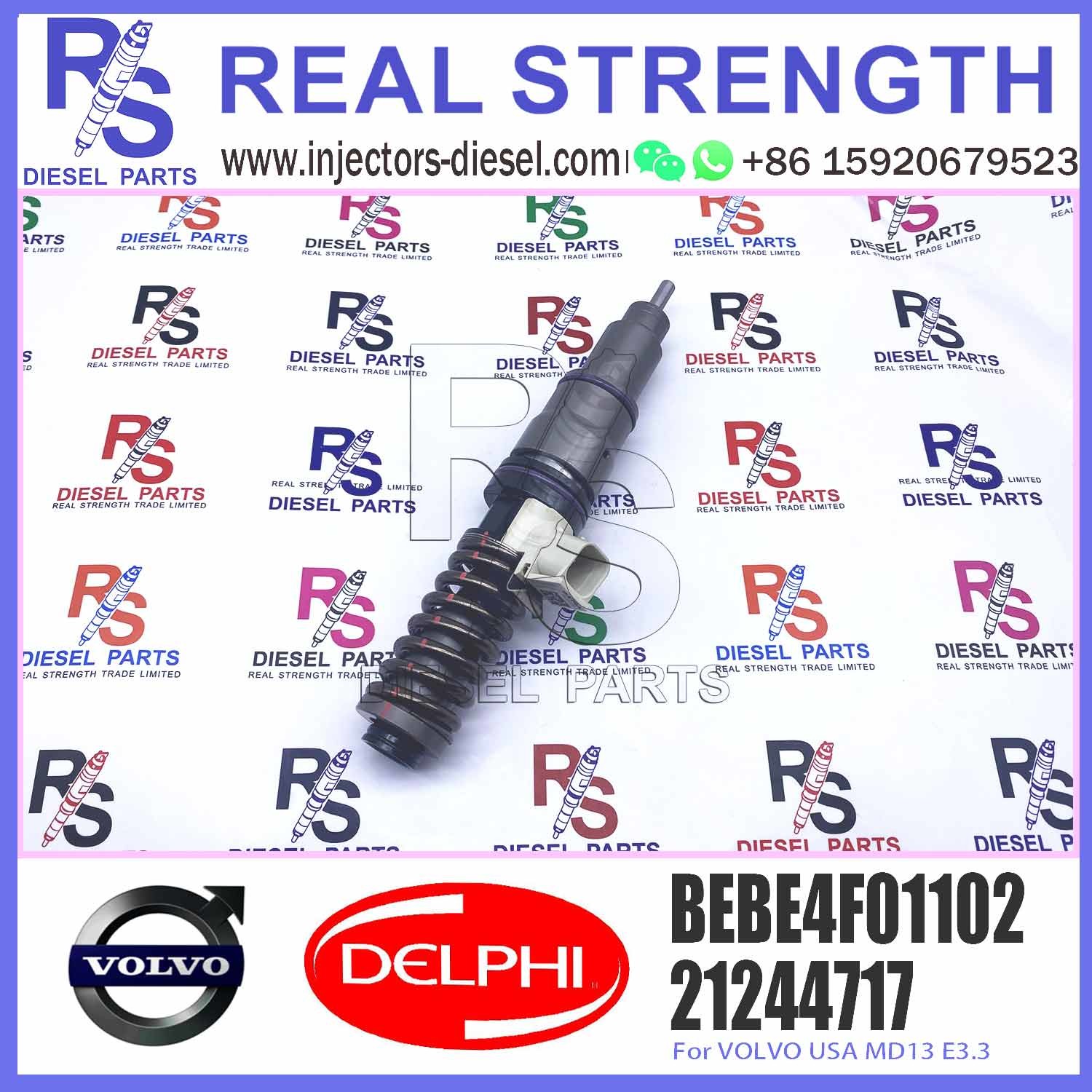 Diesel Fuel Injector 20977565 20582430 21106375 21244717 BEBE4F01101 BEBE4F01001 BEBE4F01102 E3.3 for V-O-L-V MD13 US07