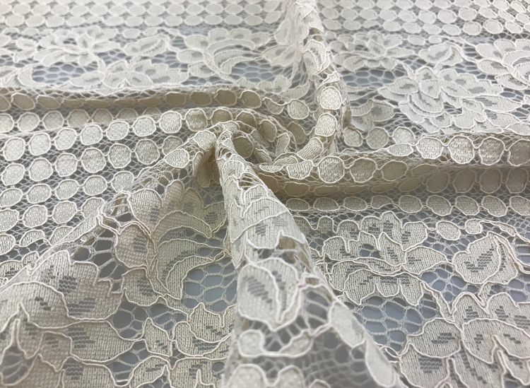 Customized 150cm Nylon Cotton Guipure Lace Fabric 3d Lace Fabric By The Yard