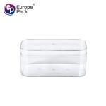 Clear PS hard plastic fruit pudding cup Tiramisu dessert container for dessert