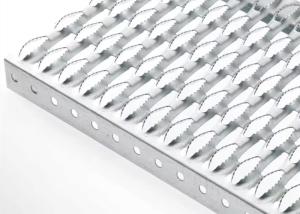 Wholesale Customized Anti Skid Metal Plate Crocodile Mouth Shape 20mm-80mm Channel Height Silver Finish from china suppliers